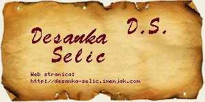 Desanka Selić vizit kartica